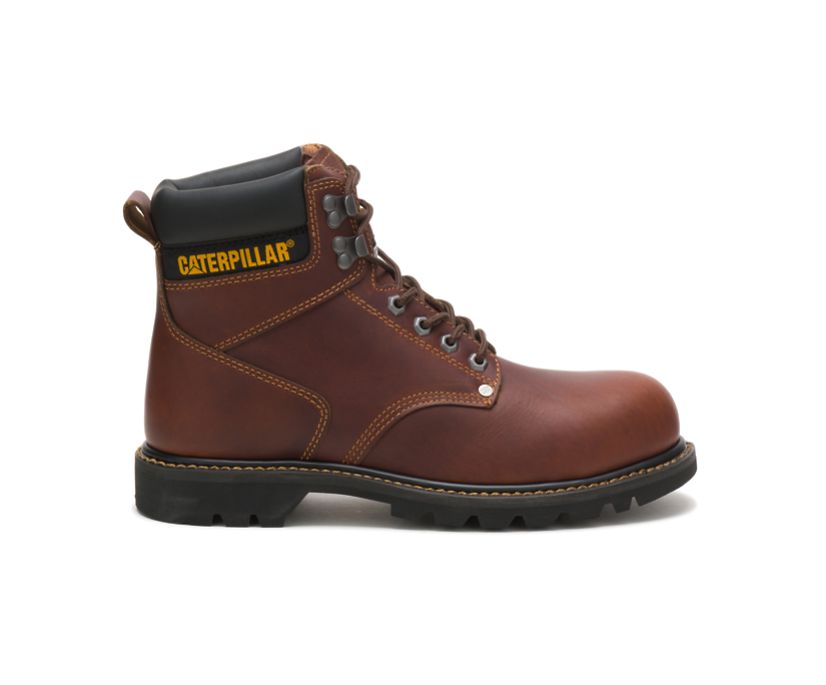 Panske Pracovne Topanky Caterpillar - Second Shift Steel Toe - Hnede ( 6359-NQUJR )